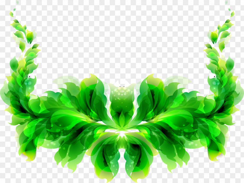 Green Leaf Vector Fashion Euclidean PNG