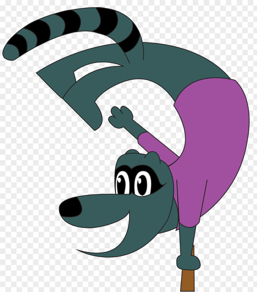 Raccoon Painting Green Animal Character Clip Art PNG