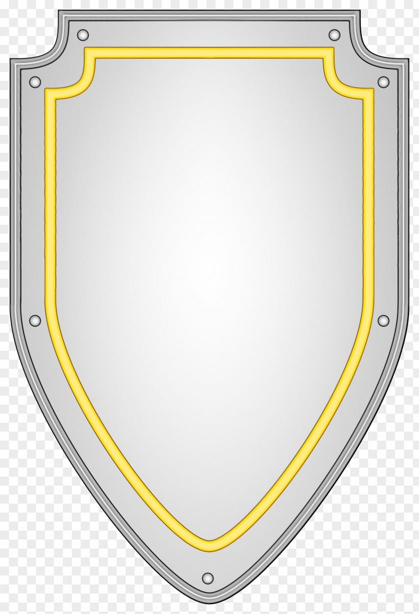 Rectangle Yellow Shield PNG