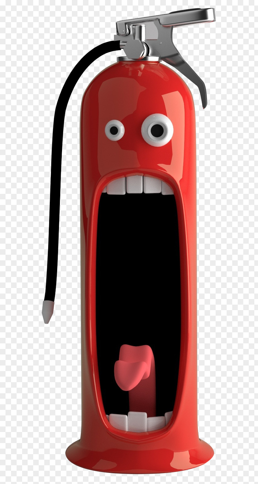 Terrified Expression Extinguisher PNG