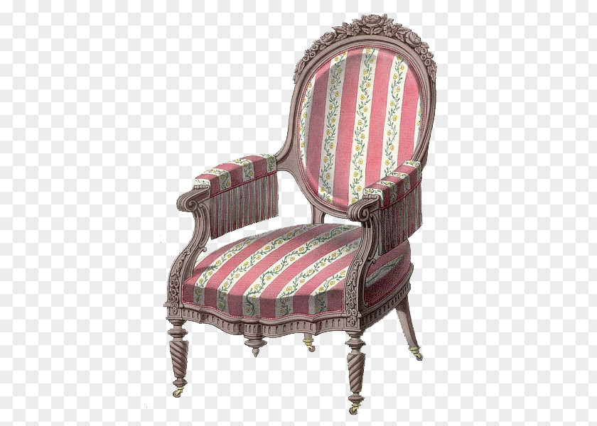 French Royal Pink Seat France Chair Furniture PNG