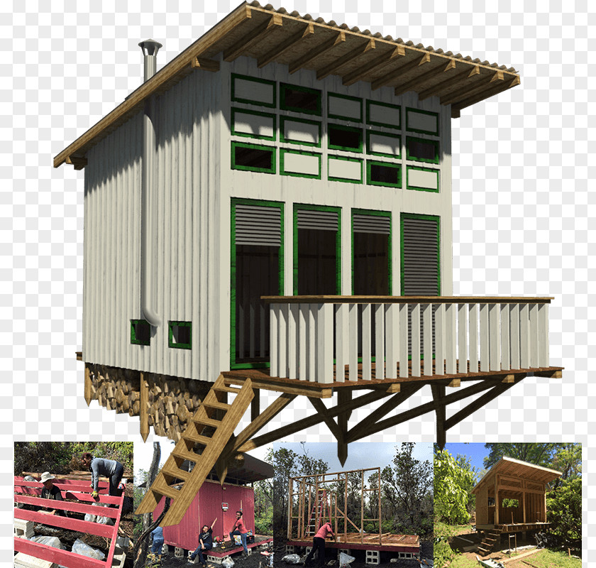 House Log Cabin Cottage Plan PNG