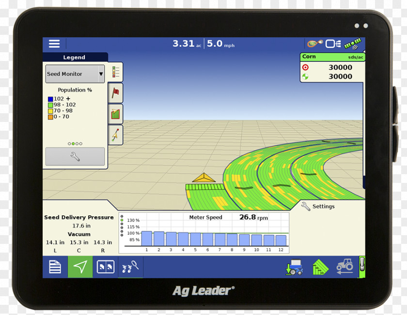 Line Spacing Material GPS Navigation Systems Precision Agriculture Global Positioning System Ag Leader Technology PNG