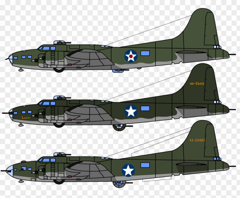 Nose Vector Boeing B-17 Flying Fortress B-17E Heavy Bomber Old 666 B-17D PNG