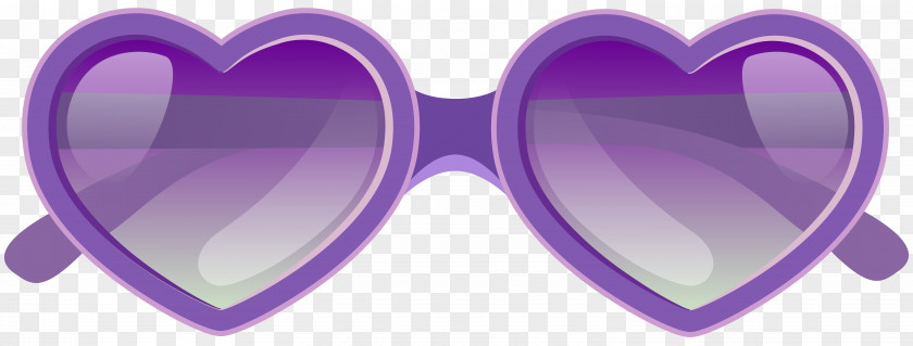 Purple Heart Sunglasses Clipart Image Aviator Clip Art PNG