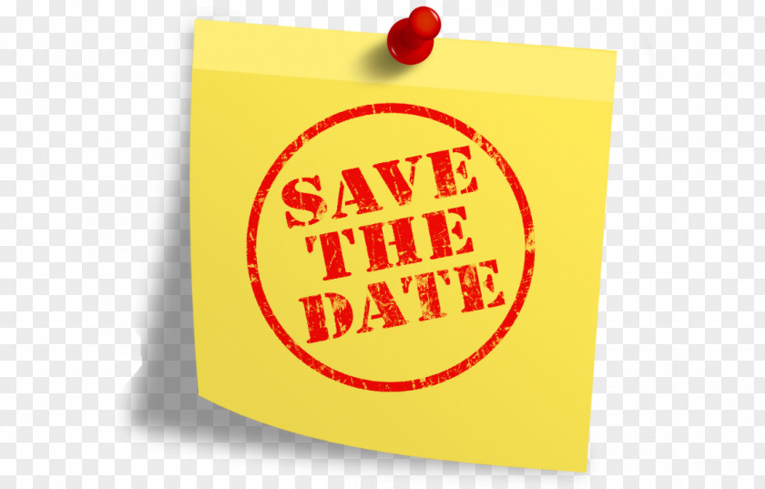 Save The Date Invitation Post-it Note Educational Event! 0 Wedding PNG