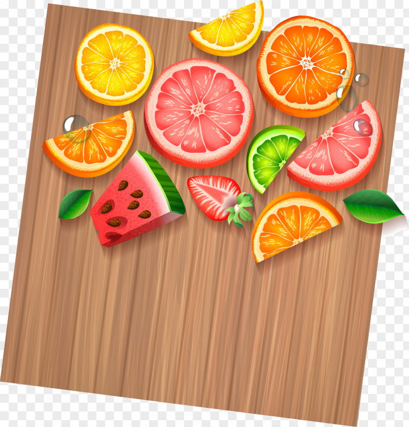 Vector Wood Case Board Orange Juice Cocktail Fruit PNG