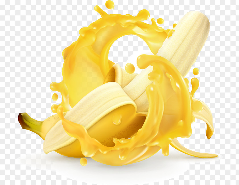 Cartoon Yellow Juice Banana Royalty-free Clip Art PNG