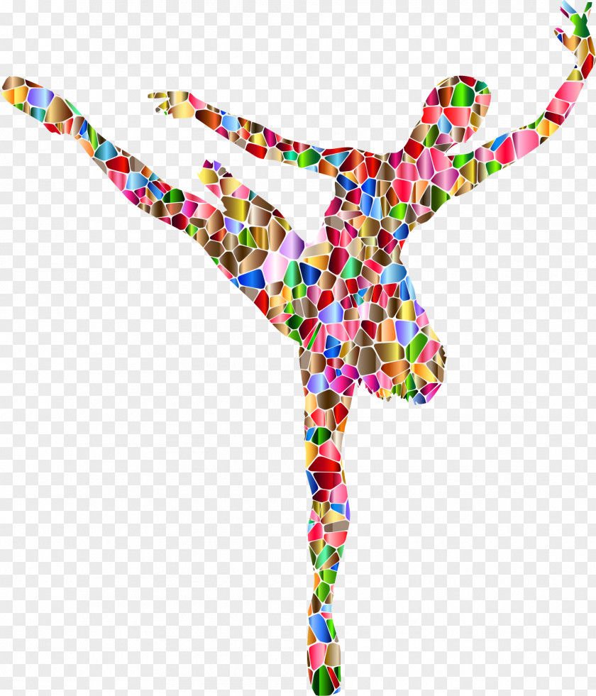 Colorful Shoes Ballet Dancer Silhouette PNG