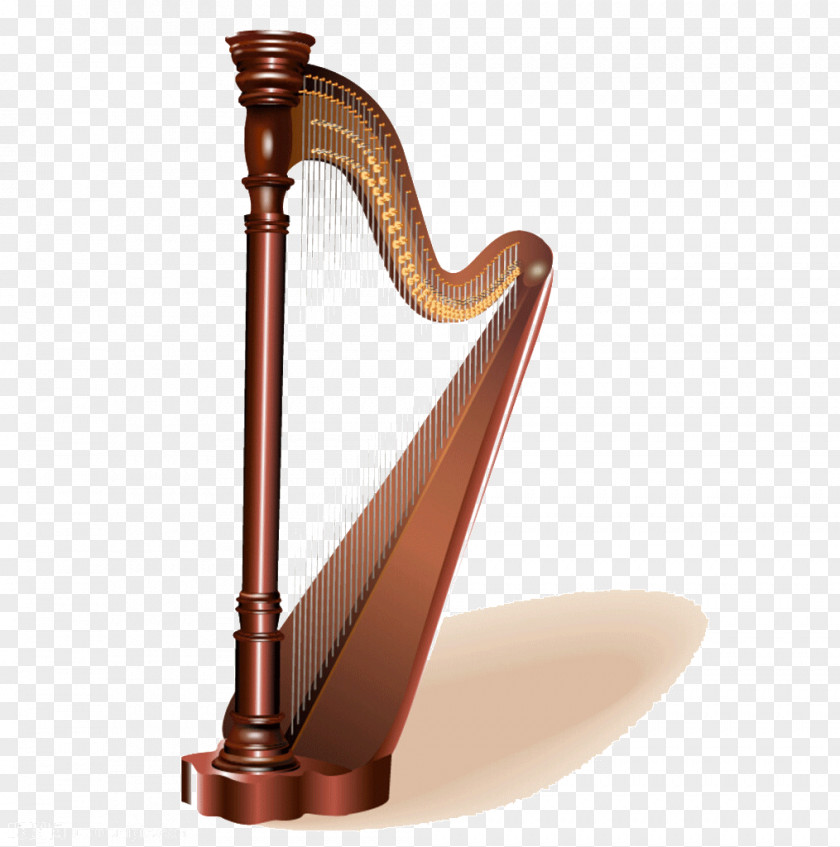 Musical Harp Instrument String PNG