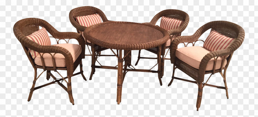 Noble Wicker Chair Table Chairish Garden Furniture PNG