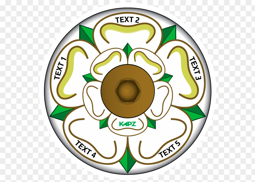 Yorkshire Rose West Riding Of North Flags And Symbols PNG