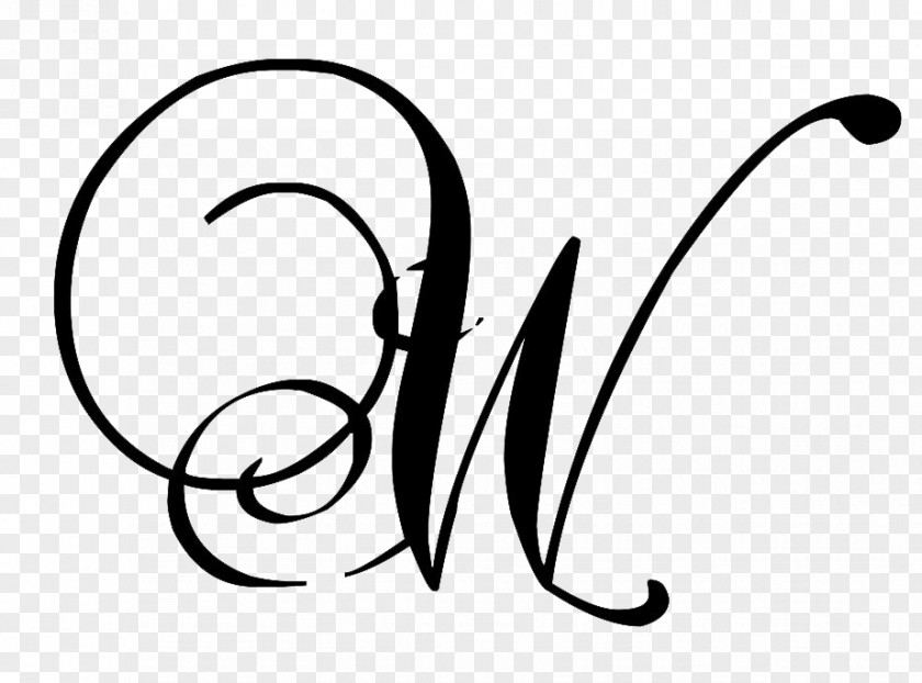 CALLIGRAPHY LETTER A Cursive Letter W Alphabet Tattoo PNG