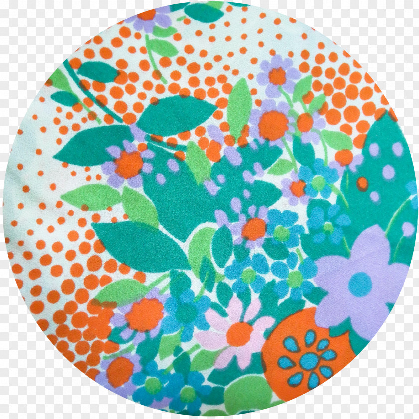 Fabric Gallery Green Turquoise Teal Circle Point PNG
