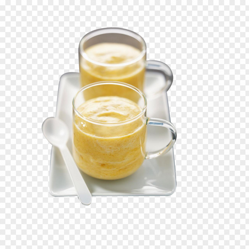 Two Cup Mango Yogurt Drinks Juice Lassi Zabaione Milk PNG