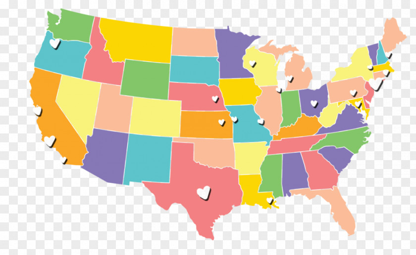 United States U.S. State World Map Blank PNG