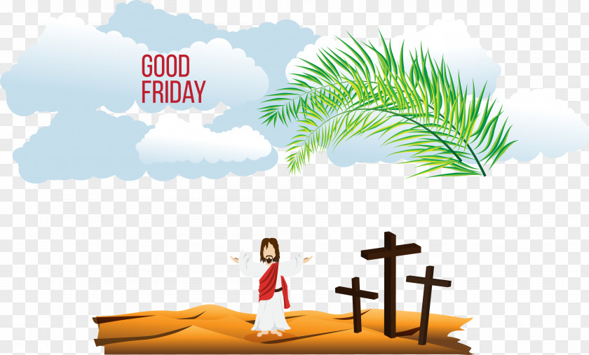 Vector Jesus Calvary Christian Cross Crucifixion Of Illustration PNG