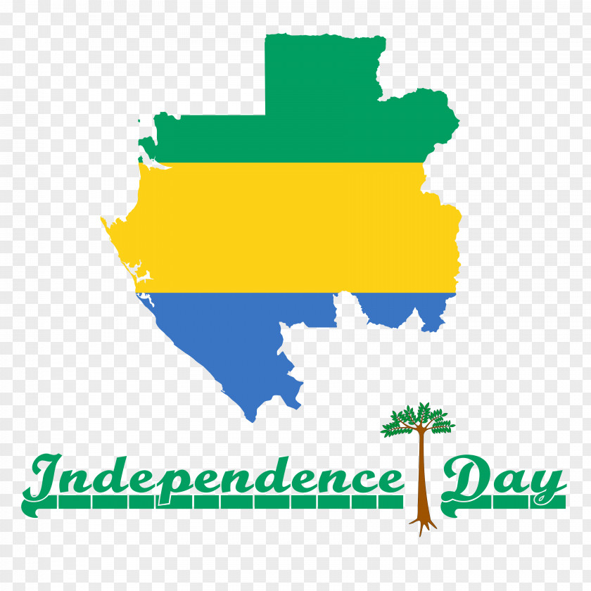 Gabon 2018 Independence Day. PNG