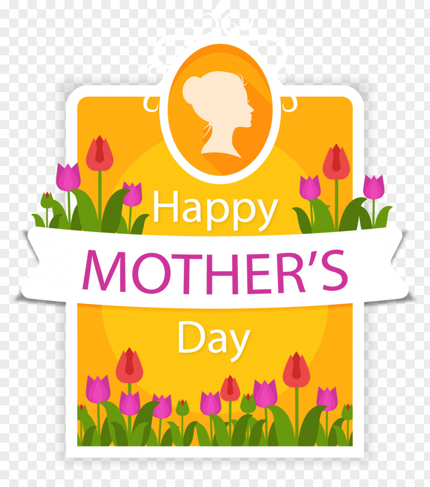 Purple Tulip Mother's Day Card Mothers Clip Art PNG