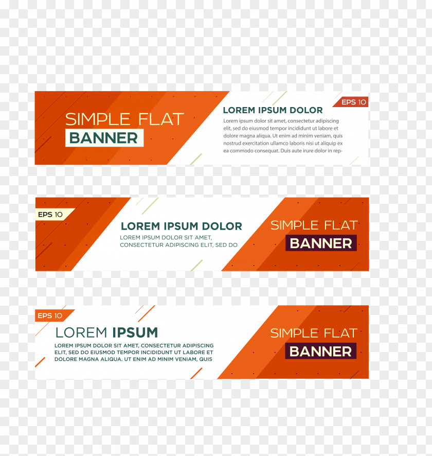 Color Banners Vector Material Web Banner Logo Poster PNG