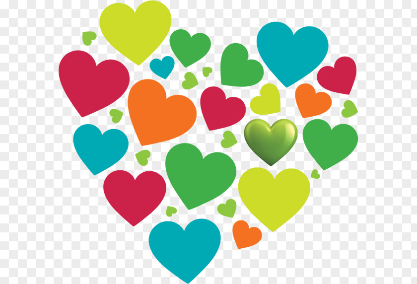 Diversity Heart Color Clip Art PNG