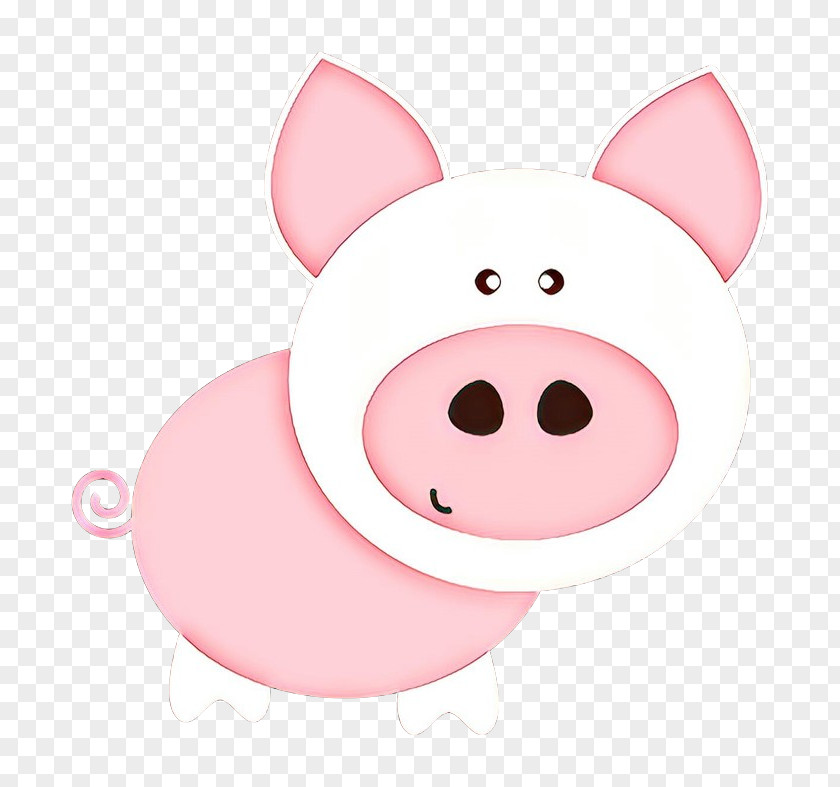 Pig Pink M Snout Cartoon PNG