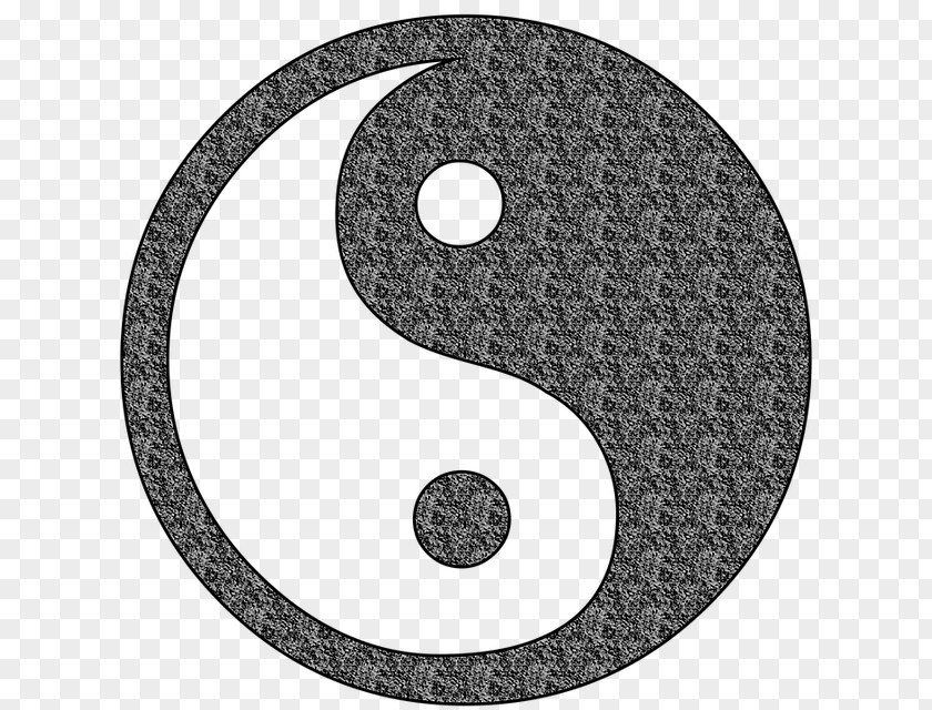 Yin Yang And Karma Symbol Taoism PNG