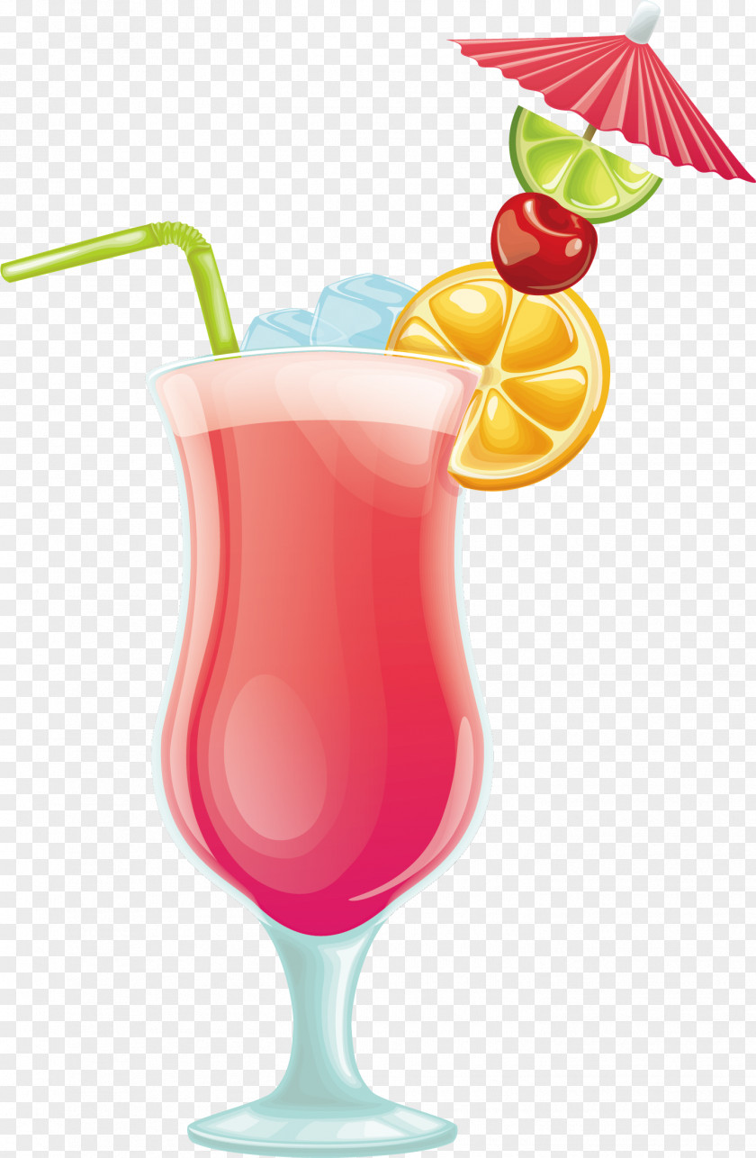 Pink Drink Vector Cocktail Juice PNG