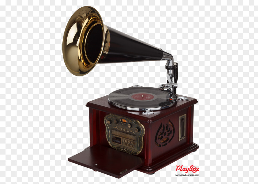 Vintage Phonograph Loudspeaker Gramophone Pyle PUNP32BT Retro Classic Style Bluetooth Turntable Patefon PNG
