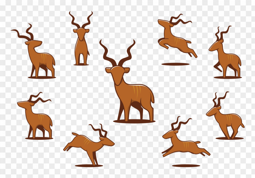 Antelope Silhouette Clip Art PNG