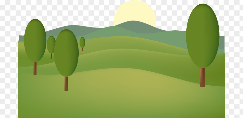 Vector Green Forest Download PNG