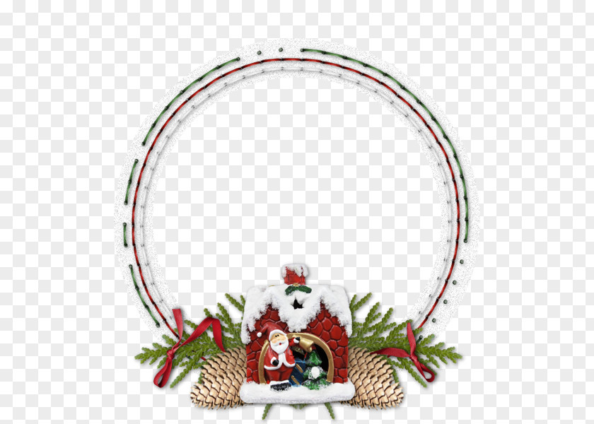 Christmas Wreath Decoration Cartoon PNG