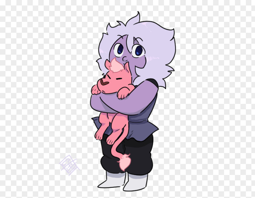 Lion Amethyst Pearl Fan Art PNG