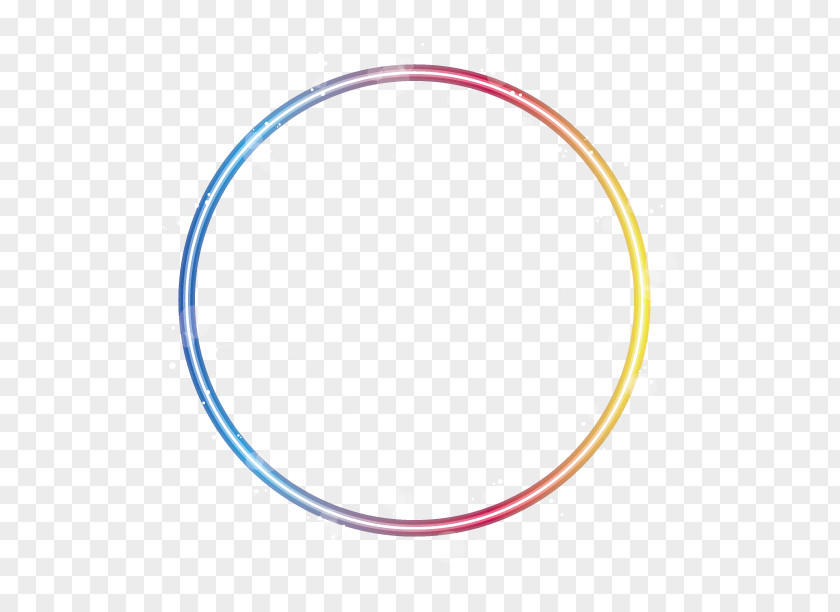 2017 Colorful Neon Ring Circle Area Pattern PNG