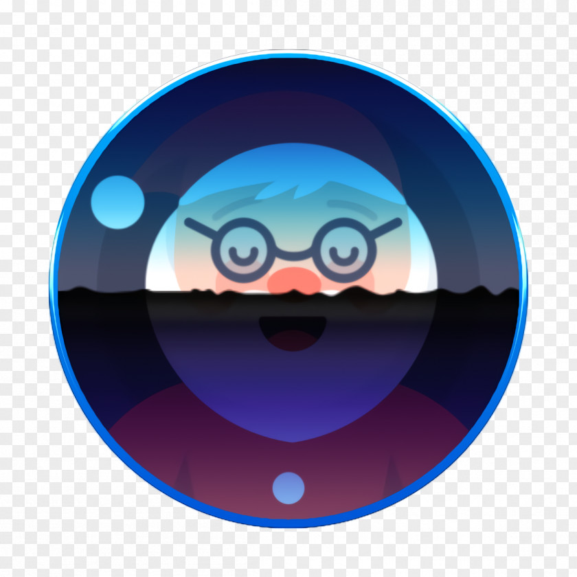 Electric Blue Mouth Christmas Icon Clous Santa PNG