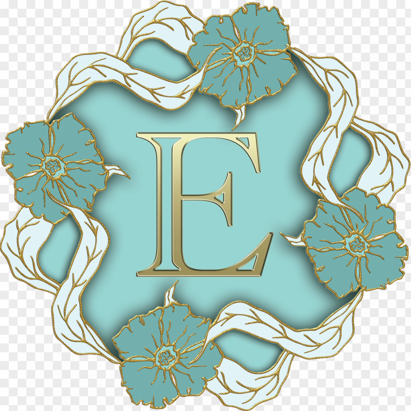 Flower Theme Capital Letter E PNG E, beige letter clipart PNG