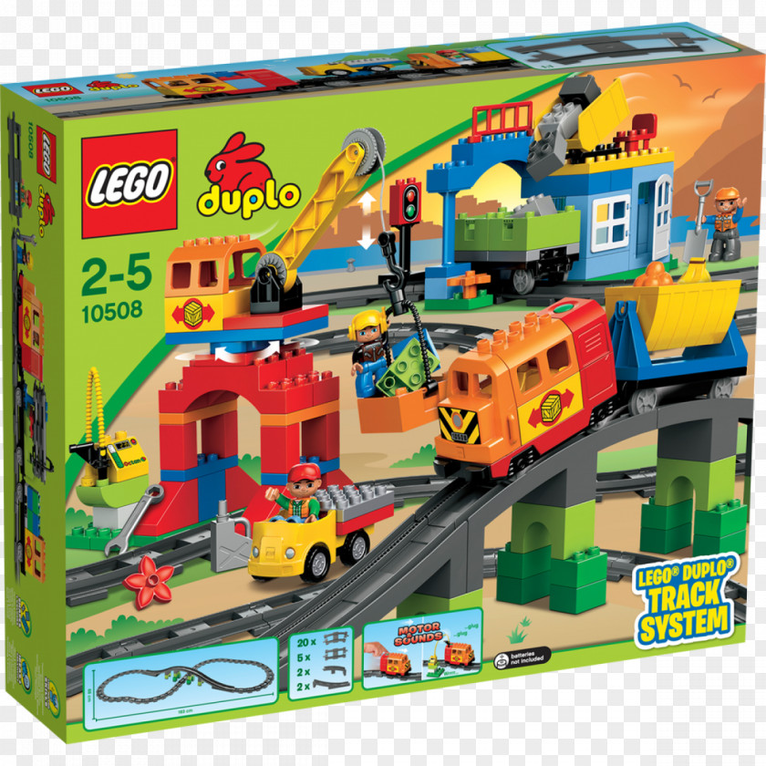 Train LEGO 10508 DUPLO Deluxe Set Lego Duplo Toy PNG