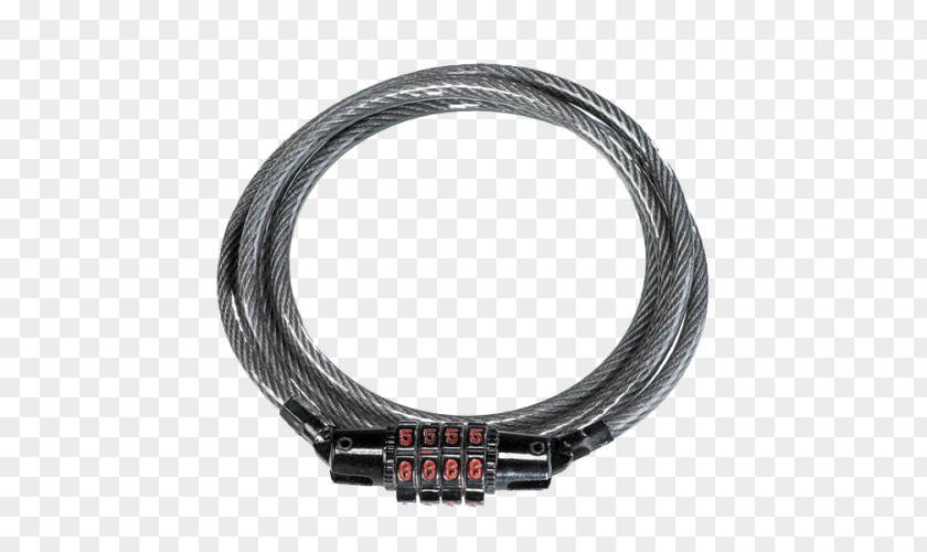 Bicycle Combination Lock Wire Rope PNG