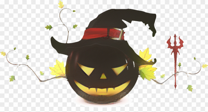 Smile Plant Black Cat Halloween PNG