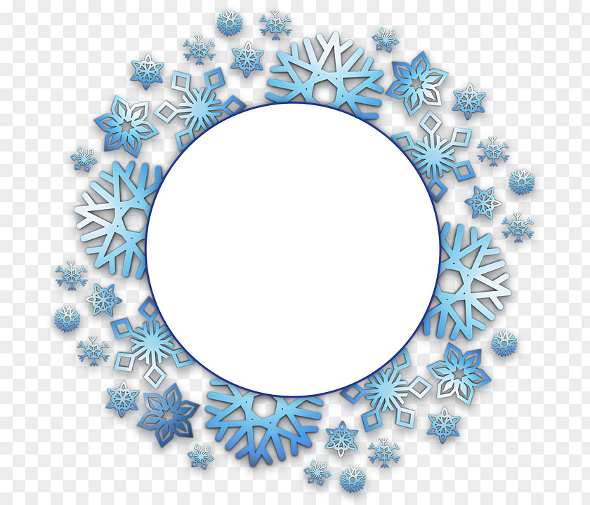Snowflakes Christmas Circle Free Pictures Snowflake PNG