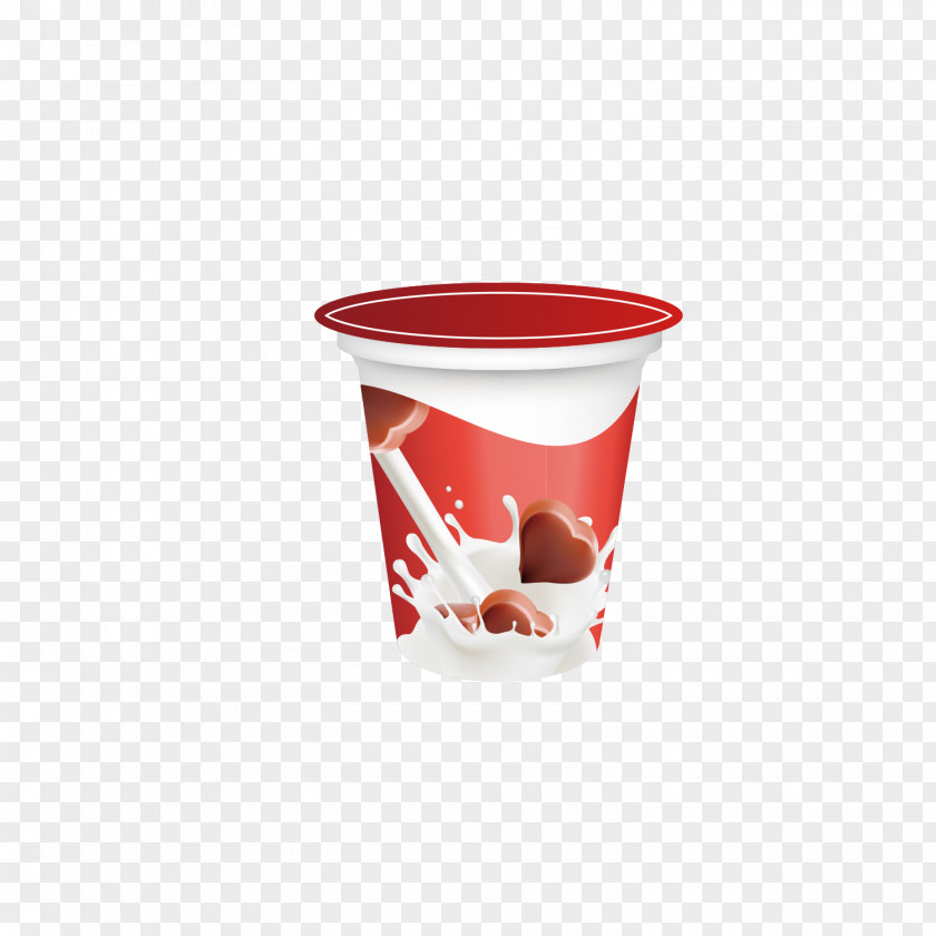 A Box Of Yogurt Milk Cup Euclidean Vector PNG