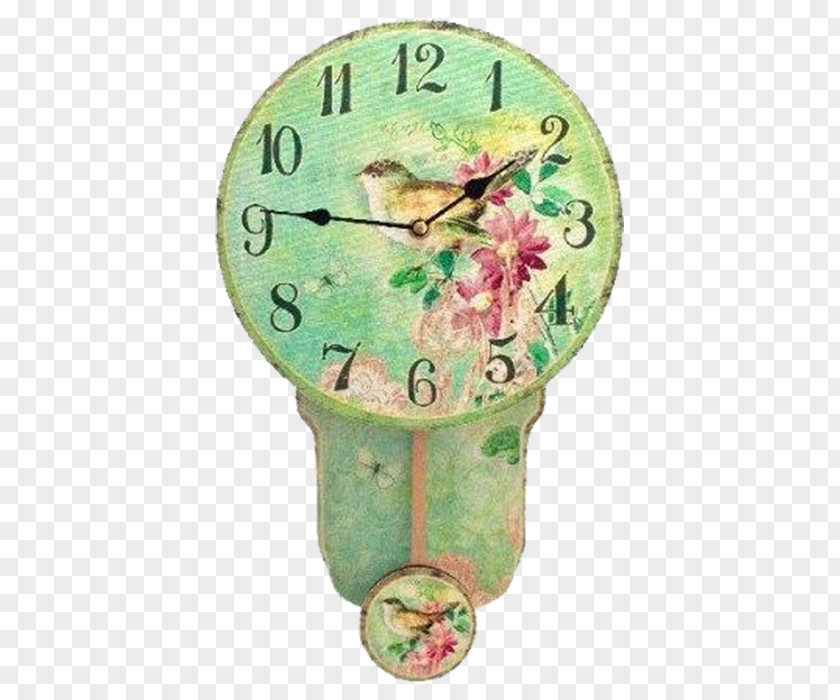 Antique Alarm Clock Pendulum Face Mantel PNG