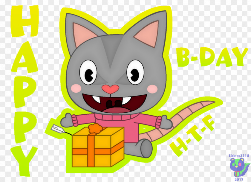 Happy B.day Cat DeviantArt Clip Art PNG