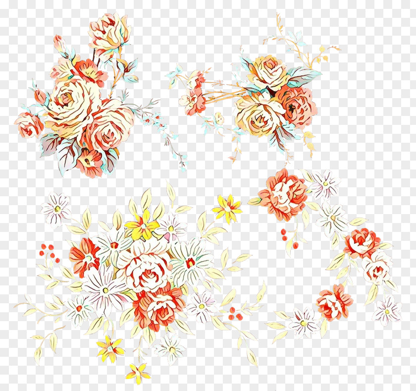 Ornament Wildflower Flowers Background PNG