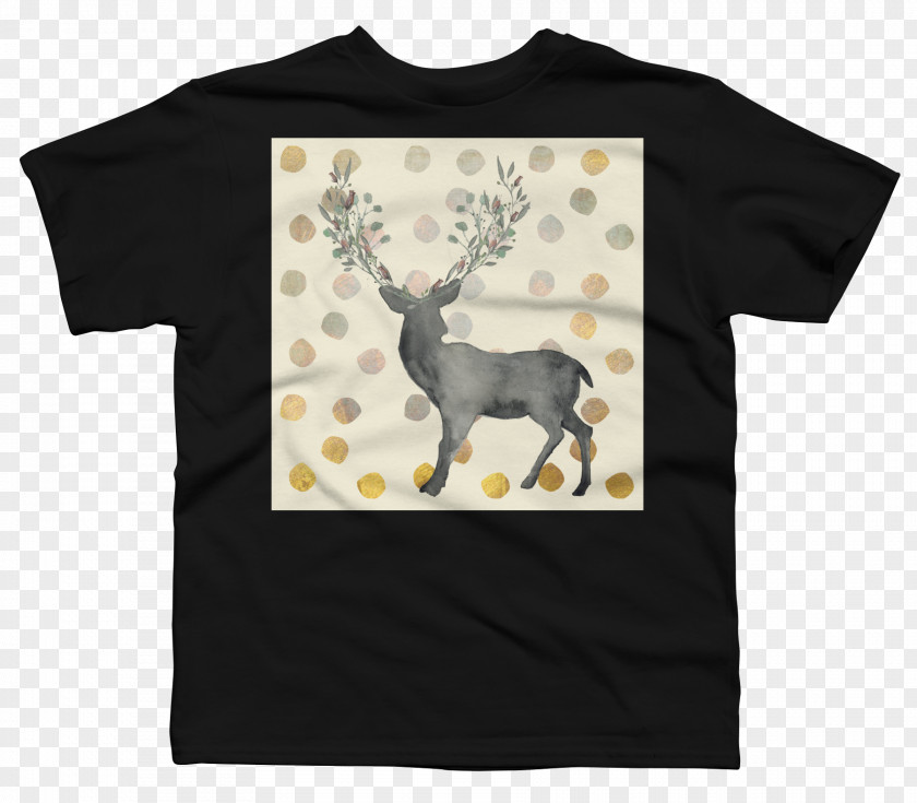 Antler T-shirt Reindeer Bluza Sleeve Font PNG