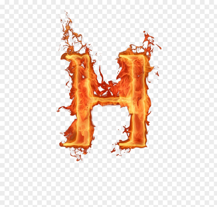 Fire Alphabet Letter Font PNG