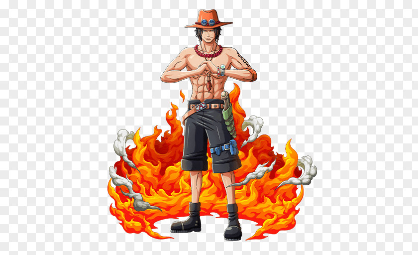 One Piece Portgas D. Ace Edward Newgate Piracy Figurine PNG