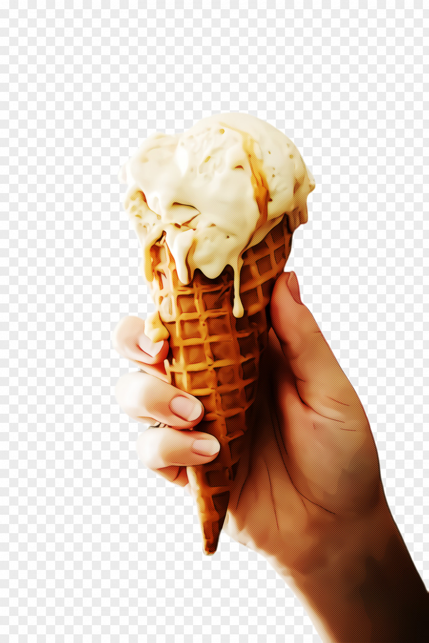Waffle Soft Serve Ice Creams Cream PNG