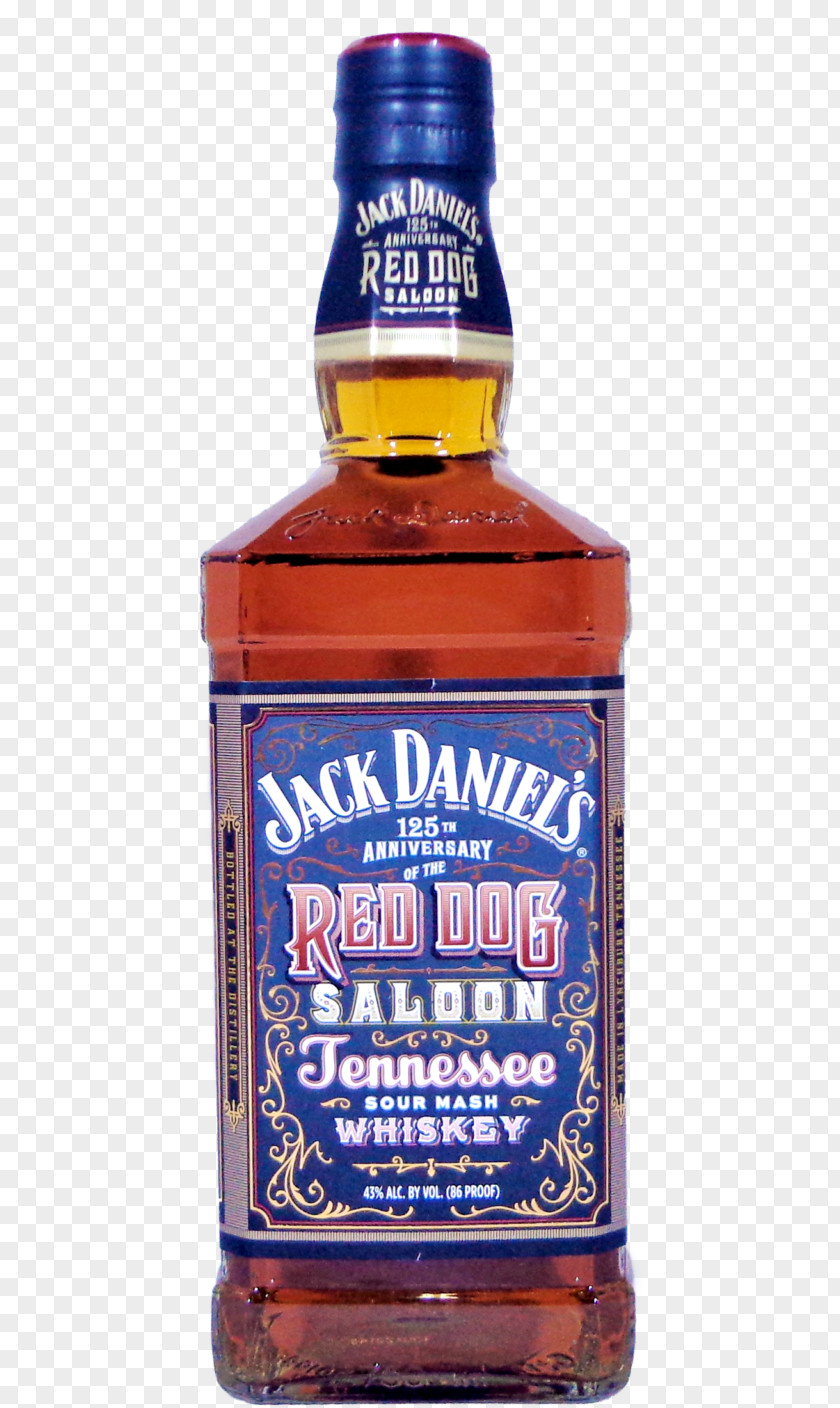 Bottle Tennessee Whiskey Red Dog Saloon Distilled Beverage Jack Daniel's PNG