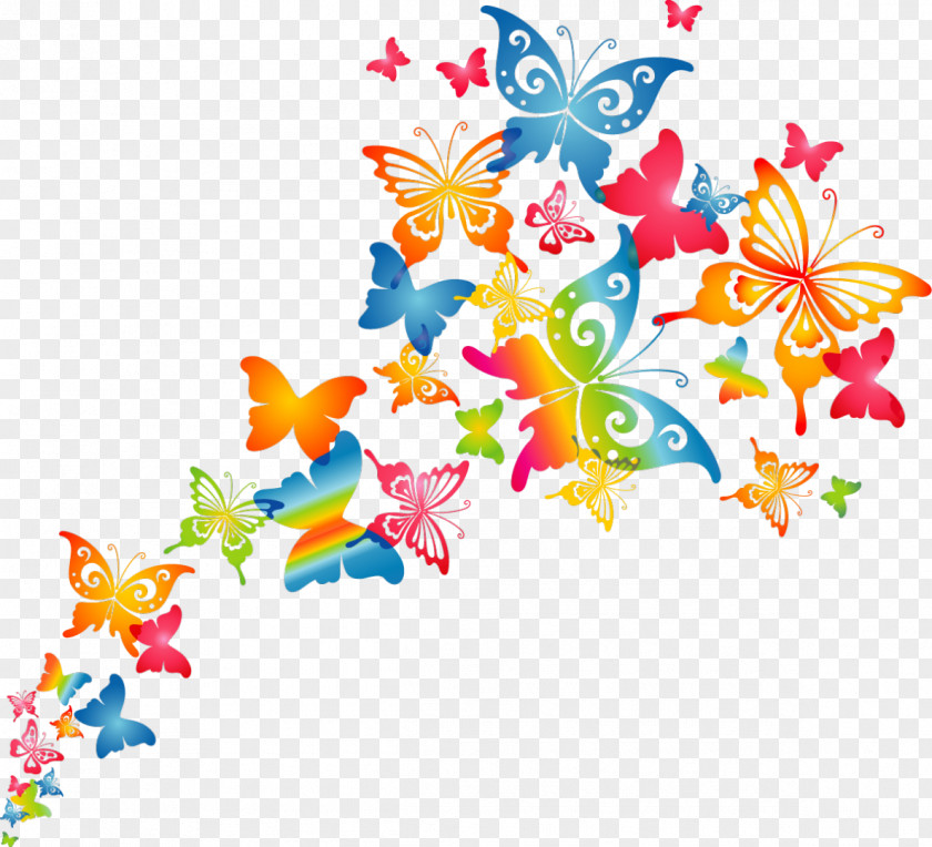 Colorful Butterfly Machine Clip Art PNG